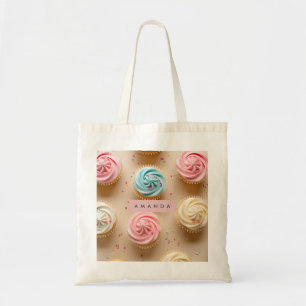 Personalisierte Pastell-Cupcake-Streusel Tragetasche