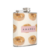 Personalisierte Pastell Donut Sprinkle Muster Flachmann (Rechts)