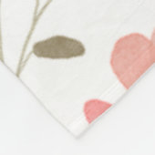 Personalisierte Pastell Floral Fleece Blanket (Ecke)