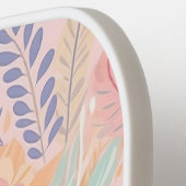 Personalisierte Pastell Floral Individuelle Name G Pickleball Schläger (Linke Seite)