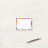 Personalisierte Pastell-Geometrie-Mosaik Post-it Klebezettel (Auf Schreibtisch)