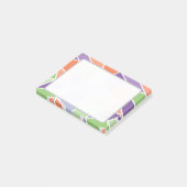 Personalisierte Pastell-Geometrie-Mosaik Post-it Klebezettel (angewinkelt)