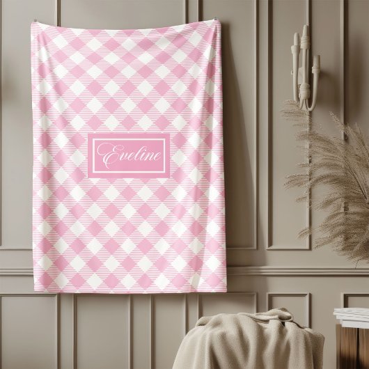 Personalisierte Pastell-Karo-Decke Elegantes Desig Fleecedecke