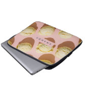 Personalisierte Pastell-Limonencreme-Bliss Laptopschutzhülle (Vorne Knopf)