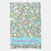 Personalisierte Pastell Mini-Boxen Abstrakt Geschirrtuch (Vertikal)