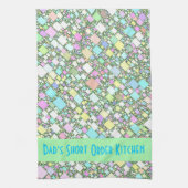 Personalisierte Pastell Mini Boxen Abstrakt Geschirrtuch (Vertikal)