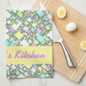 Personalisierte Pastell Mini Boxen Abstrakt Handtuch (Viertel Falte)