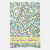 Personalisierte Pastell Mini Boxen Abstrakt Handtuch (Vertikal)