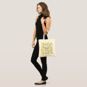 Personalisierte Pastell-Mintgrün-Abstrakte Camo Tragetasche (Vorderseite (Model))