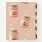 Personalisierte Pastell Peach Jam Muster Notizblock (Rückseite)