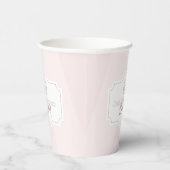 Personalisierte Pastell Pink Cake Bäckerei Pappbecher (Rechts)