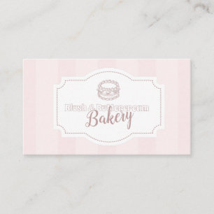 Personalisierte Pastell Pink Cake Bäckerei Visitenkarte