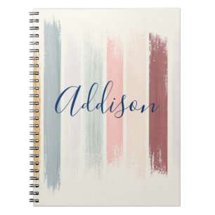 Personalisierte Pastell-Pinselstriche  Notizblock