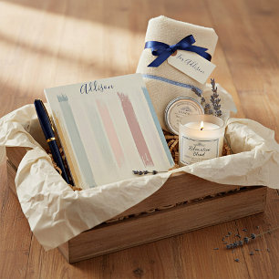 Personalisierte Pastell-Pinselstriche  Notizblock