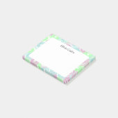 Personalisierte Pastell-Swirls Post-it Klebezettel (angewinkelt)