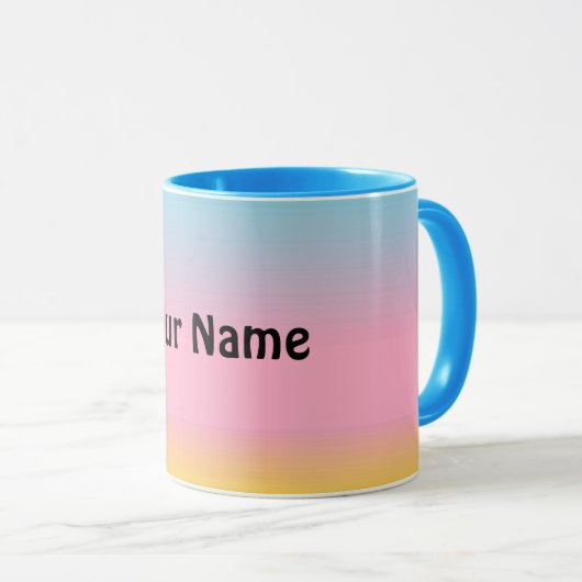 Personalisierte Pastell-Tasse Tasse (VorderseiteRechts)