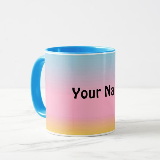 Personalisierte Pastell-Tasse Tasse (Vorderseite Links)