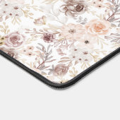 Personalisierte Pastell Wasserfarbe Farbige Rose Schreibtischunterlage (Ecke)