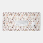 Personalisierte Pastell Wasserfarbe Farbige Rose Schreibtischunterlage (Tastatur & Maus)
