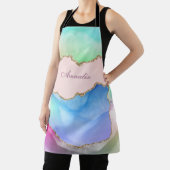 Personalisierte Pastell Watercolor Agate Schürze (InSitu)