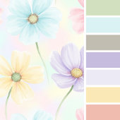 Personalisierte Pastell-Watercolor-Blüte Schürze
