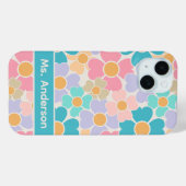 Personalisierte Pastellblumen Case-Mate iPhone Hülle (Rückseite (Horizontal))
