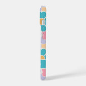Personalisierte Pastellblumen iPhone 15 Hülle (Linke Seite)