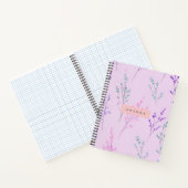 Personalisierte Pastellblüte, elegant Notizblock (Innenseite)