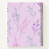 Personalisierte Pastellblüte, elegant Notizblock (Rückseite)