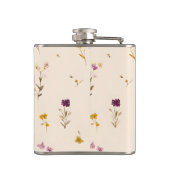 Personalisierte Pastellblüten Flachmann (Rückseite)