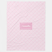 Personalisierte Pastelldecke Moderne Chic Komfort Fleecedecke (Vorderseite)