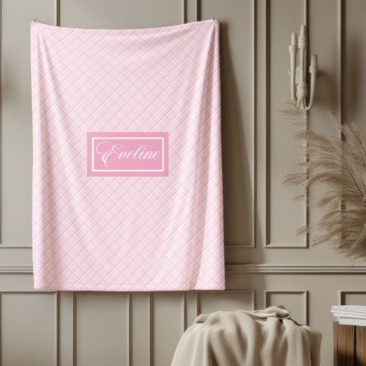 Personalisierte Pastelldecke Moderne Chic Komfort Fleecedecke