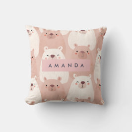 Personalisierte Pastelle Adorable Capybara Kissen