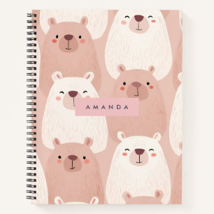 Personalisierte Pastelle Adorable Capybara Notizblock