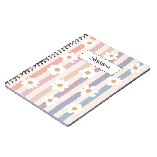 Personalisierte Pastelle Notizblock (Linke Seite)