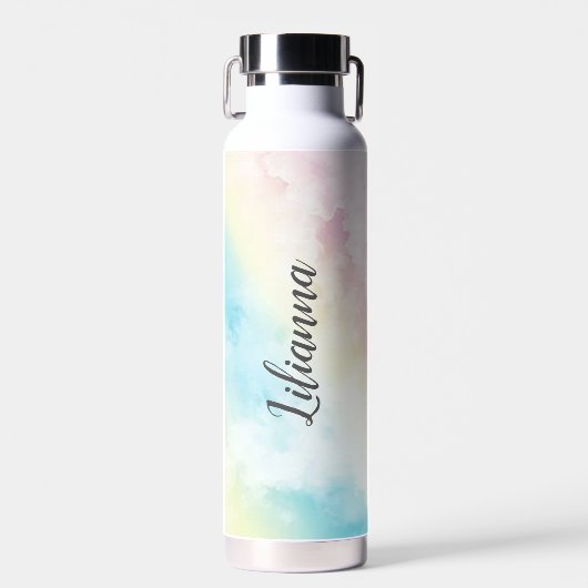 Personalisierte Pastelle Trinkflasche (Vorne)