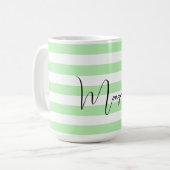 Personalisierte Pastellfarben Kaffeetasse (Vorderseite Links)