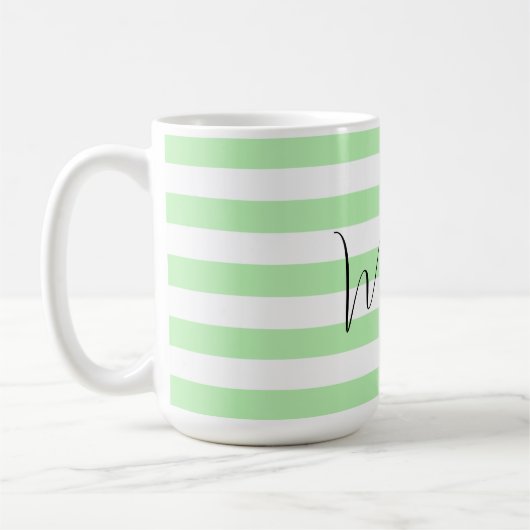 Personalisierte Pastellfarben Kaffeetasse (Links)