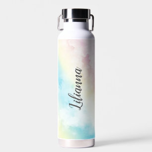 Personalisierte Pastellfarben Trinkflasche