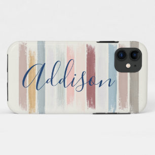 Personalisierte Pastellpinselstriche Case-Mate iPhone Hülle