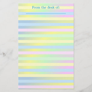 Personalisierte Pastellplatte Briefpapier