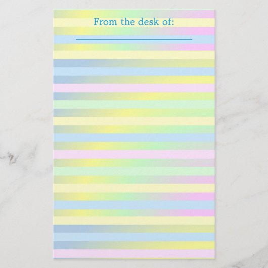 Personalisierte Pastellplatte Briefpapier (Vorderseite)