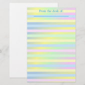 Personalisierte Pastellplatte Briefpapier (Vorne/Hinten)