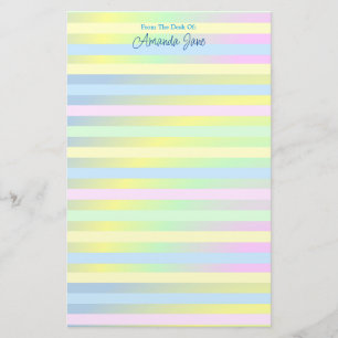 Personalisierte Pastellplatte Briefpapier
