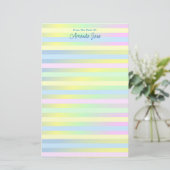 Personalisierte Pastellplatte Briefpapier (Stehend Vorderseite)