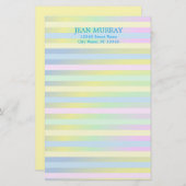 Personalisierte Pastellplatte Briefpapier (Vorne/Hinten)