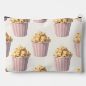 Personalisierte Pastellrosa Popcorn-Eimer Zubehörtasche (Rückseite)