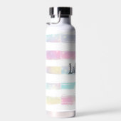 Personalisierte Pastellstreifen Trinkflasche (Rechts)