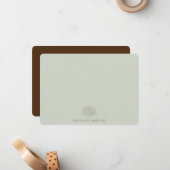 Personalisierte Pastelsäge Grüne Bäume Arborist Mitteilungskarte (Vorderseite/Rückseite Beispiel)