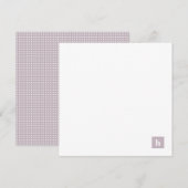 Personalisierte Pastete auf dem Classic Square Lil Mitteilungskarte (Vorne/Hinten)